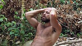 Vild gay udendørs knep samling