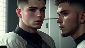 След мача двама футболни играчи смучат и мастурбират заедно