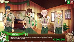 游戏朋友露营第34集 - 童子军许可，俄语配音！