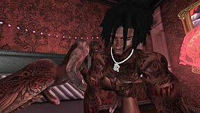 Caras Negros Amadores em Ação Gay Quente