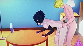 Naruto Sasuke เฮนไตเซ็กส์สุดเฟี้ยวกับดูดและน้ำควยเกมเพลย์!