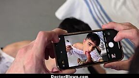 Twink Ready for World After Doctor's Hardcore Blowjob