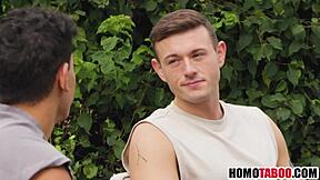 Straight Step Brother Learns Gay Sex Tricks