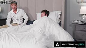 Wow! Nurse Dalton Riley sneaks blowjob to Joseph Castlian under covers!