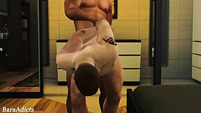 Hudiča! Chris Evans trdo poševljen od neznanca v Sims 4