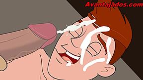 Anime perverts banging in forest setting