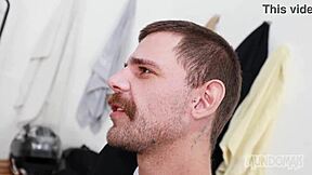 Drilled My Football Buddy in the Locker Room Hard