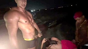 Me and Friends Bang Busty Chick Publicly While Everyone Watches