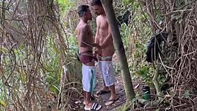 Tava F1 and Ate Ronny Aislan on Trail for Outdoor Blowjob - Watch Full