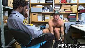 Shoplifting twink gets disciplined with ass fucking at MenPerps