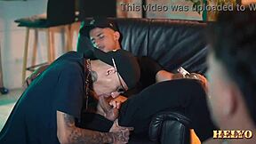 Suruba with Twins and Buddy Shoving Three Cocks in One