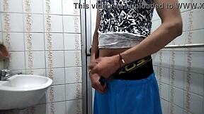 feeling wild watching man masturbate in public bathroom