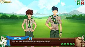 أصدقاء لعبة كامب حلقة 10 - رحلة شاطئ مع صوت روسي