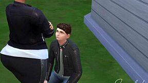 Larissa, orientalska femdom, dominira mladega 18+ fanta z divjimi rokoborskimi prijemi