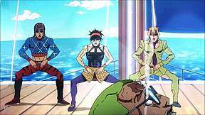 Vroči twinki divje plešejo v anime 4some