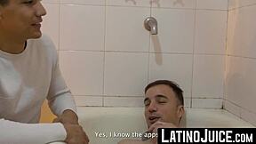 LatinoJuice: Jock Homo Jonas Matt Wanks While Felipe Breeds Him Hard
