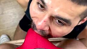 Sexy daddy waited to pound my hairy hole in part 1