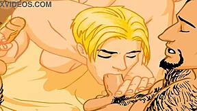 Ever seen such a hot animated gay blowjob?