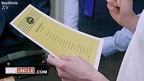 Two Twinks Get Cum Bath in Gay Porn Parody Sexerance 5 Trailer