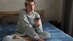 Two Cute Twinks Tease Guy with Massive Dick Part 1