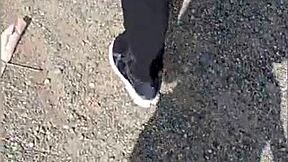 Slamming the Brazilian biker deep in the woods