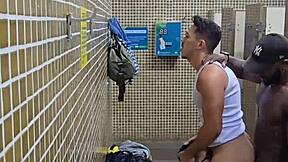 Public toilet at bus terminal turned into a crazy orgy spot