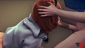 याओई फेम्बॉय ट्विंक पब्लिक ट्रेन राइड में चूसता है