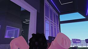 Roblox figurer laver gay mundarbejde og anal røv knepperi