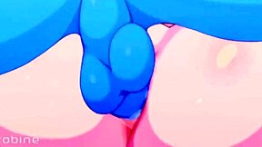 在这个毛茸茸宝可梦色情中，Lucario被肛交并射精