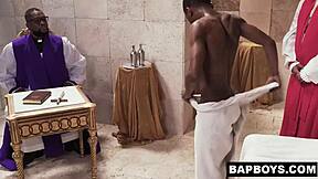 Kan 18+ twink Dominic enorme zwarte monsterlul bareback aan in strakke kont?