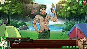 game friends camp path 2: taiga cave sex with huge hentai cocks!