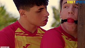 Football Twinks Bareback Outdoor with Feet BDSM Fetish