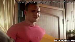 alpha wolfe barebacks hairy lover while wife uncovers gay affair stash