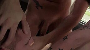 twinks picked up in a vehicle bang each other very roughly