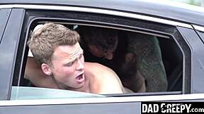 stepdad markus kage makes his stepson brent north earn the car with a backseat fuck