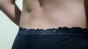 i'm trying on underwear and masturbating