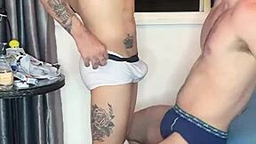 Gay porn stars having hot gay sex with barebacking and tattooed twinks