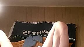 Solo dildo play with deep anal action on meoffnow