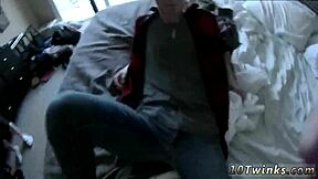Young emo boys bareback in steamy cum cock video