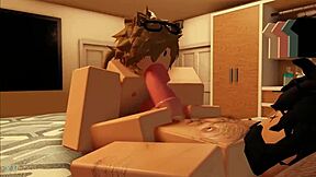 Gay Roblox meetup with femboy Femware for bareback sex