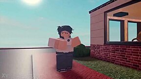 Gay Roblox meetup with femboy Femware for bareback sex