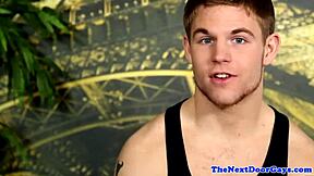 James roxxbury's steamy solo scene with underwear and tugging his big dick by the fireplace