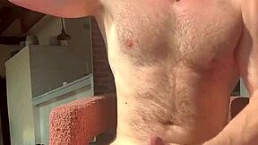 Flexing Muscle Shoots Massive Cumblaster Load