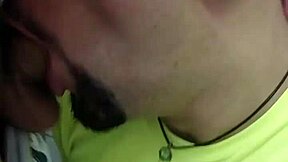 Public bathroom tryst with a hung Brazilian stud