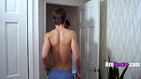 Steamy gay sex in a washing machine mishap
