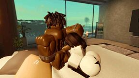 Shemale strip show leads to intense black cock fucking