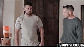Twink gets a hot office experience with his cop suspect