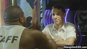 A jobless man becomes a glory hole attendant in a gay bar
