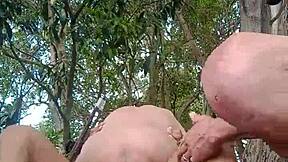 Rural workers sneak bareback banging after lunch break in Brazil.