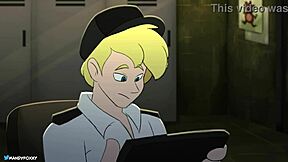 Cartoon gay sex with bareback and stuck in wall scenes